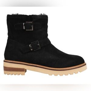 Hey Girl by Corkys Receipts Black Round Toe Zippered Boots Size 8